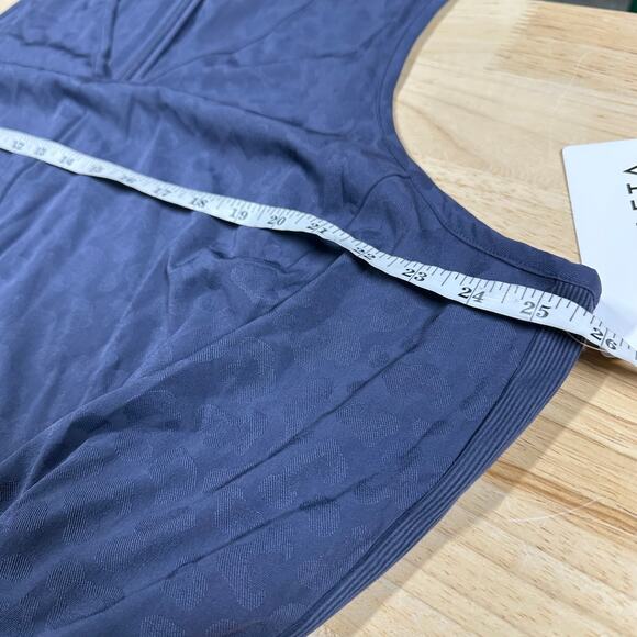 Athleta Brooklyn Textured Jumpsuit Medieval Violet Women's Size 24 New With Tags - Picture 11 of 13